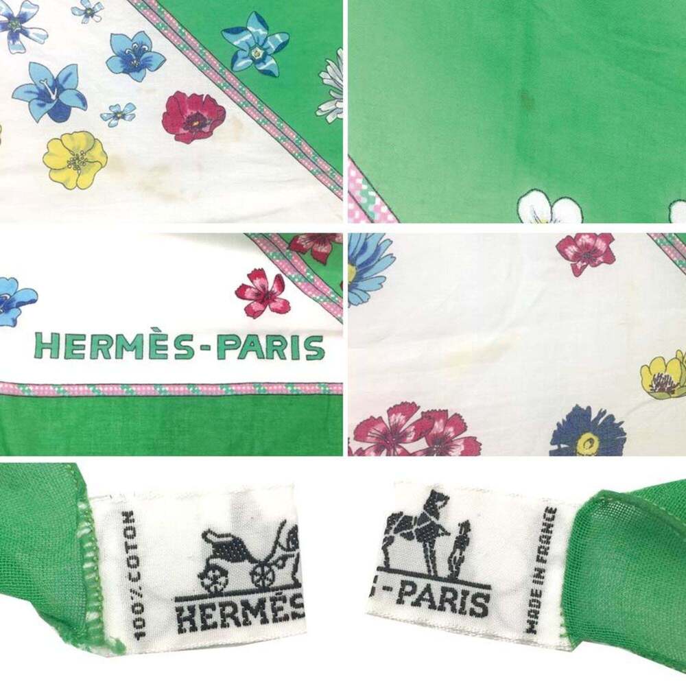 HERMES Authentic Green Scarf - Picture 3 of 3